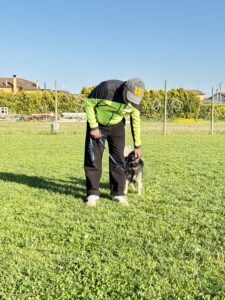 Esercitazione pratica con cane durante il Corso Educatore Cinofilo a Padova