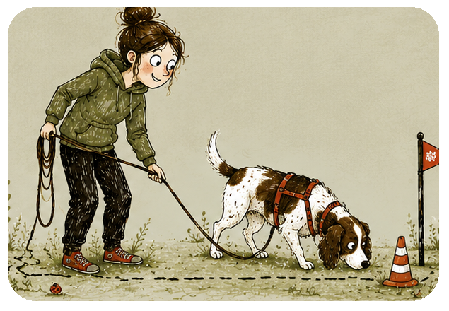 Attività di Mantrailing ludico e sportivo con il cane