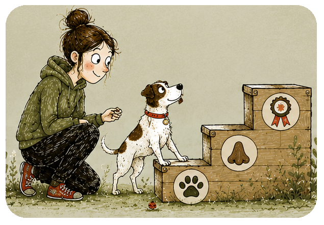 Approccio graduale al Mantrailing per cane e conduttore